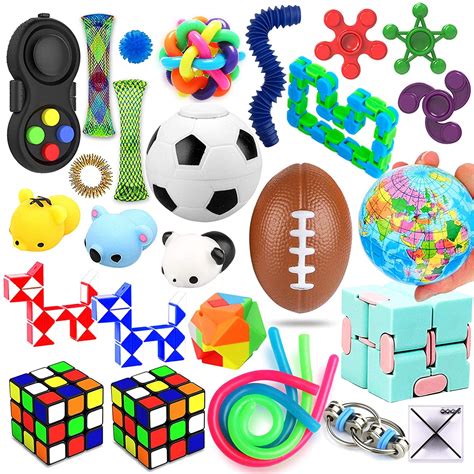 28 Pack Sensory Toys Set, Relieves Stress and Anxiety Fidget Toy ...