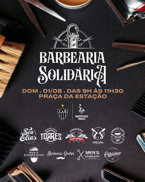 Instituto Galo Promove Barbearia Solid Ria Na Pra A Da Esta O Clube