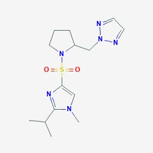 2 1 1 Methyl 2 Propan 2 Yl 1H Imidazol 4 Yl Sulfonyl Pyrrolidin 2