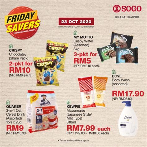 Oct Sogo Supermarket Friday Savers Promotion Everydayonsales