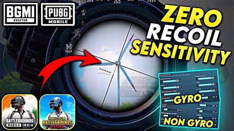 BGMI ZERO RECOIL SENSITIVITY BGMI PUBG NO RECOIL SENSITIVITY CODE