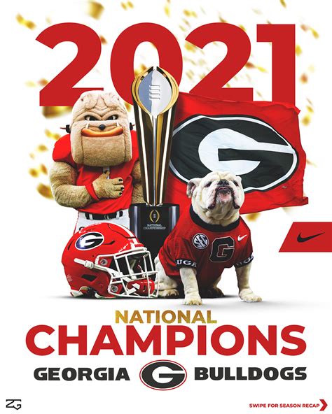 Georgia Bulldogs | 2021 National Championship on Behance