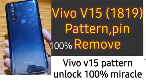 Vivo V15 1819 Pattern Unlock Miracle Vivo V15 Pin Pattern Lock