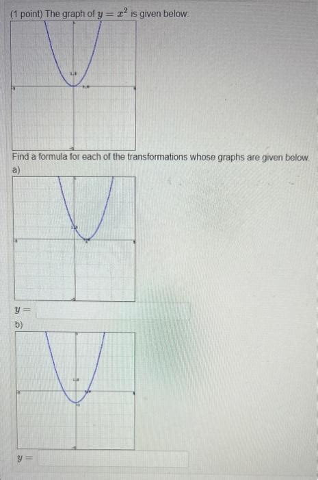 Solved 1 Point The Graph Of Y X Is Given Below Find A