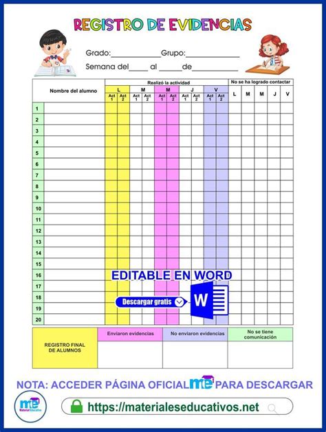 REGISTRO DE EVIDENCIAS CICLO ESCOLAR 2022 2023 Ciclo Escolar