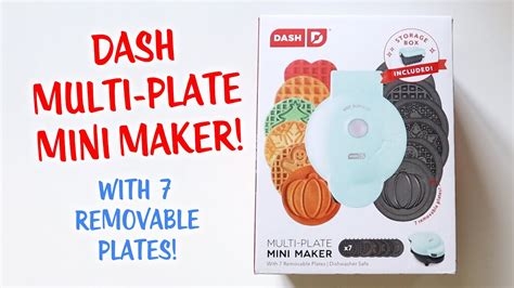 Dash Multi Plate Mini Waffle Maker With Removable Plates Youtube