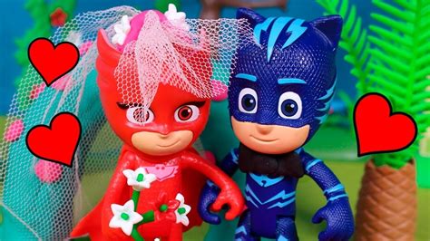 ⚡ Pj Masks ⚡ Owlette And Catboy Get Married Pj Masks Toys Episodes