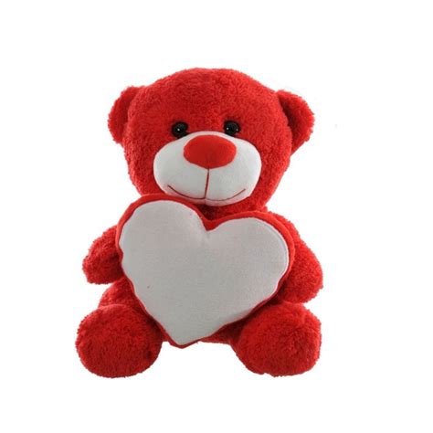 Peluche Orsetto Rosso Con Cuore