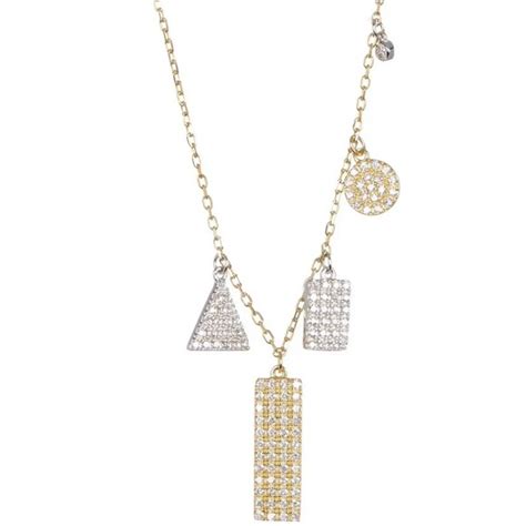 Adornia Jewelry Adornia Necklace Gold Plated Pave Swarovski Crystal