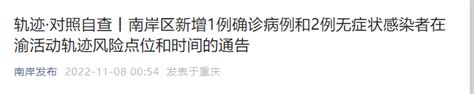 对照自查！九龙坡、南岸、渝北、巴南感染者在渝活动轨迹公布