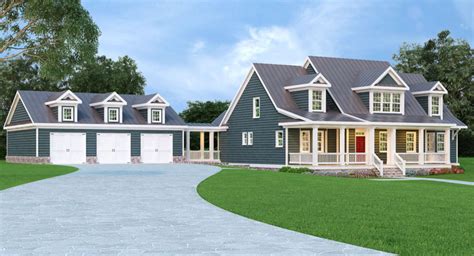 Cape Cod House Plans With 3 Car Garage - House Design Ideas