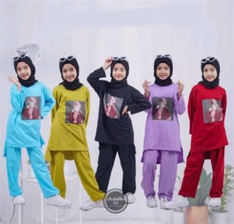 SETELAN SABLON ANAK TERBARU CRINKLE AIRFLOW PAKAIAN SET CRINKLE ANAK