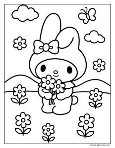 My Melody Coloring Pages (47 Free Printable PDFs)
