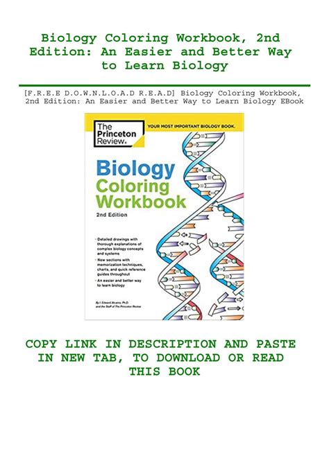 [F.R.E.E D.O.W.N.L.O.A.D R.E.A.D] Biology Coloring Workbook 2nd Edition