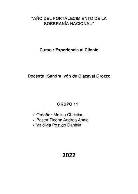 Grupo 11 Evidencia 3 - Estrategias para Mejorar la Experiencia del