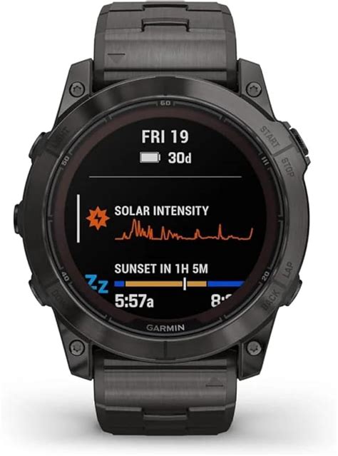 Garmin Fenix X Pro Sapphire Solar Edition Bracelet En Titane Dlc