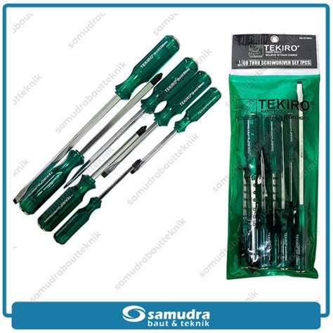 Jual TEKIRO SD GT0932 Obeng Tembus Hijau Set 7 Pcs Go Thru Screwdriver