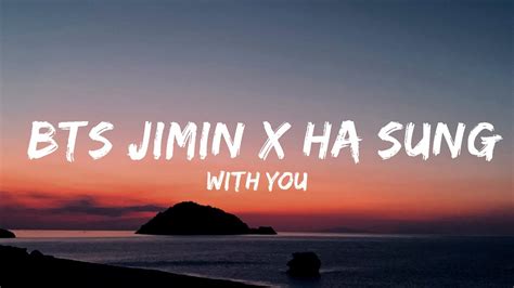 With You Bts Jimin X Ha Sung Woon Karaoke Music Aries Youtube