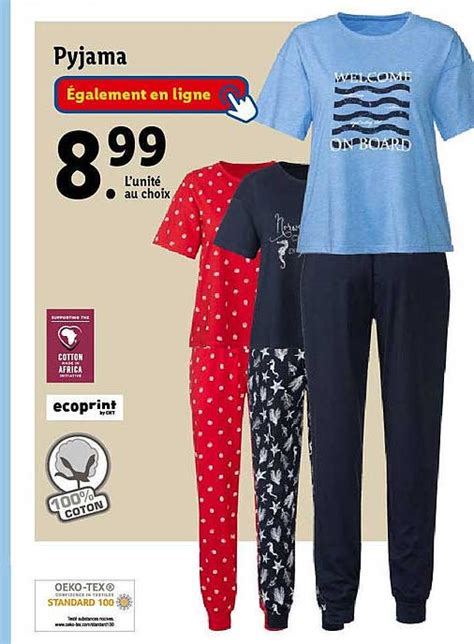 Promo Pyjama Chez Lidl ICatalogue Fr