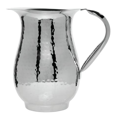 Hubert Oz Hammered Stainless Steel Water Pitcher