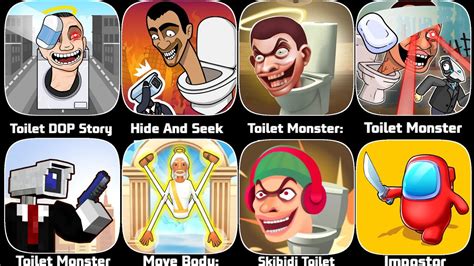 Toilet Dopstory Hide Seek Toilet Toilet Monster Move Body Security