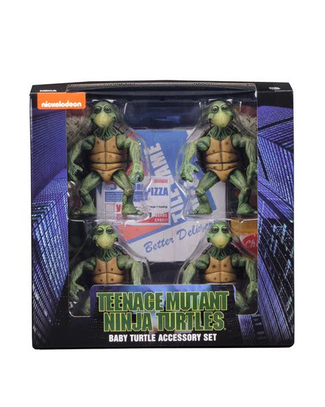 Neca Teenage Mutant Ninja Turtles 1990 Baby Turtles Set In Packaging