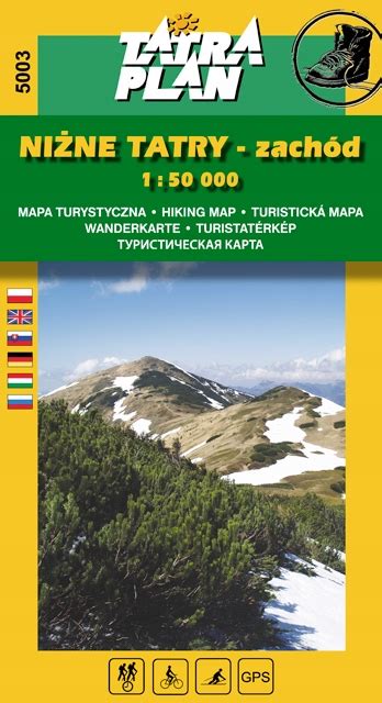 Niżne Tatry Zachód Mapa Turystyczna Tatra Plan 13125300375