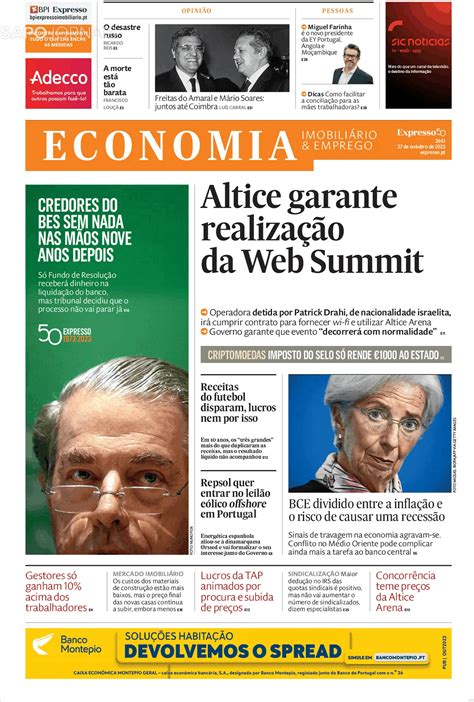 Expresso Economia Out Jornais E Revistas Sapo Pt Ltima