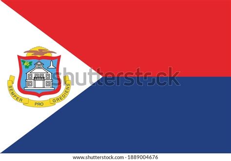 Vector Image Flag St Martin Stock Vector (Royalty Free) 1889004676 ...