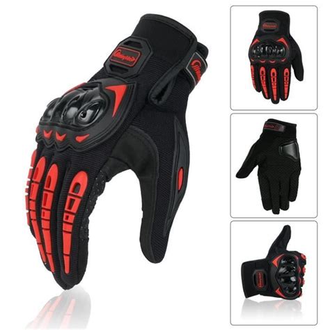 Gant De Moto Guantes Moto Cran Tactile Doigt Complet Respirant