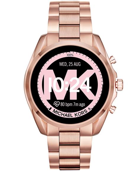 Michael Kors Access Gen 5 Bradshaw Rose Gold Tone Stainless Steel Bracelet Touchscreen Smart