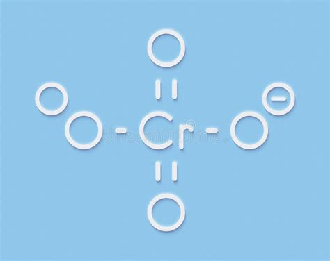 Chromate Anion, Chemical Structure. Skeletal Formula. Stock Photo - Image of chromate, chrome ...