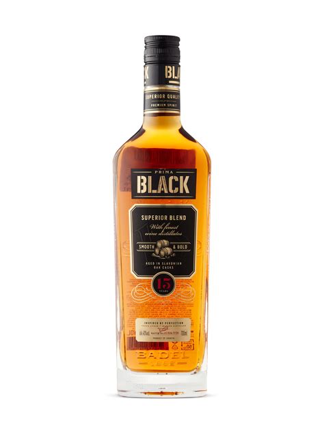 Badel Prima Black Superior Blend Brandy 15 Years Lcbo