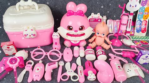 35 Minutes Satisfying With Unboxing Cute Pink Rabbit Doctor Playset