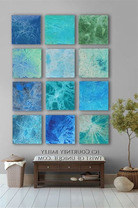 15 Inspirations Blue Green Abstract Wall Art