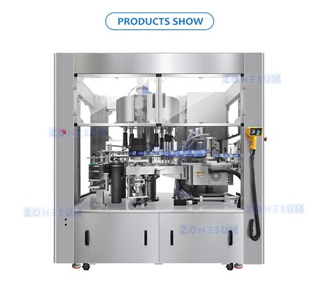 ZONESUN ZS CYXR Automatic Hot Melt Glue Film Round Bottle Labeling