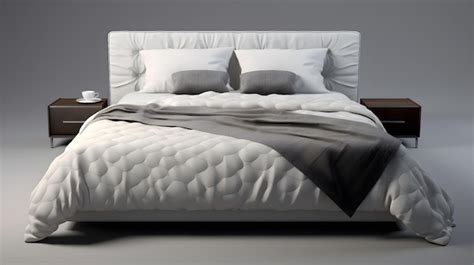 Premium AI Image | Sleek and Stylish Modern Bed in Captivating Front ...