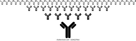 Antibody Icons Different Sizes Stock Vector Royalty Free