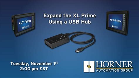 Expand The Xl Prime Using A Usb Hub Horner Automation