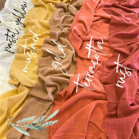 Premium Hand Dyed Gauze Table Runners Wedding Event Bridal Etsy