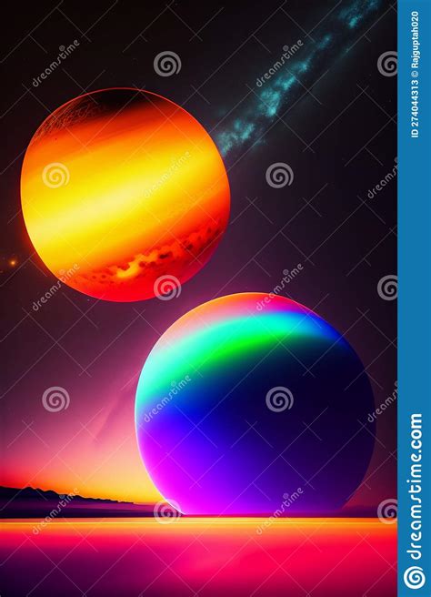 The Planets Of Our Solar System Ai Generated Stock Illustration