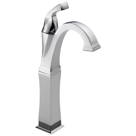 Delta Dryden Chrome 1 Handle Vessel Watersense Bathroom Sink Faucet At