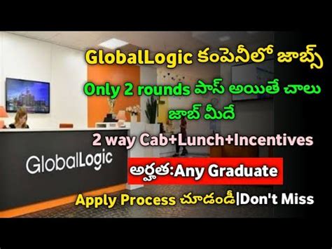 GlobalLogic Company Recruitment 2022 Jobs In Telugu Jobs In