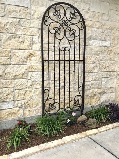 H Potter Large Wrought Iron Ornamental Metal Garden Trellis | Metal ...