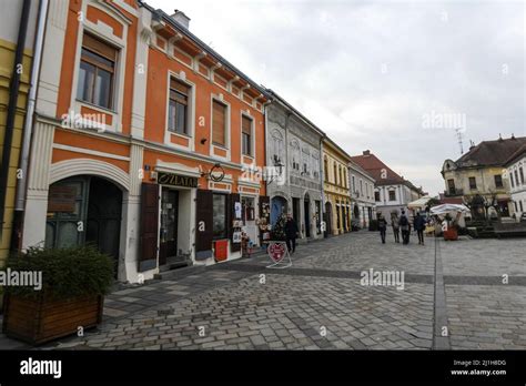 Varazdin Old Town: Franjevacki trg Croatia Stock Photo - Alamy