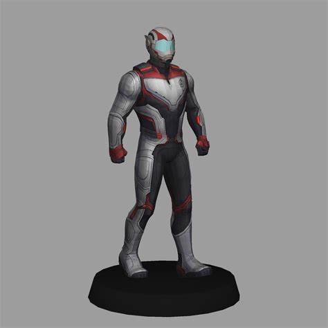 Stl File Hawkeye Quantum Suit Avengers Endgame Low Poly D Printable