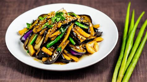 Shandong Style Stir Fried Eggplant With Garlic Sauce Recipe