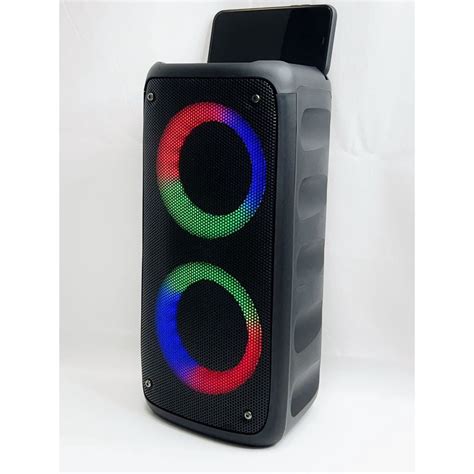 Caixa De Som Bluetooth Gigante Amplificada Torre Painel Led RGB Grasep