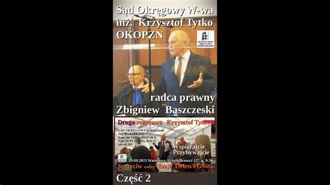 S D Okr Gowy Warszawa In Krzysztof Tytko Okopzn Z Radca Prawny