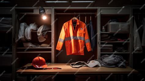 Premium AI Image | Construction site safety work clothes